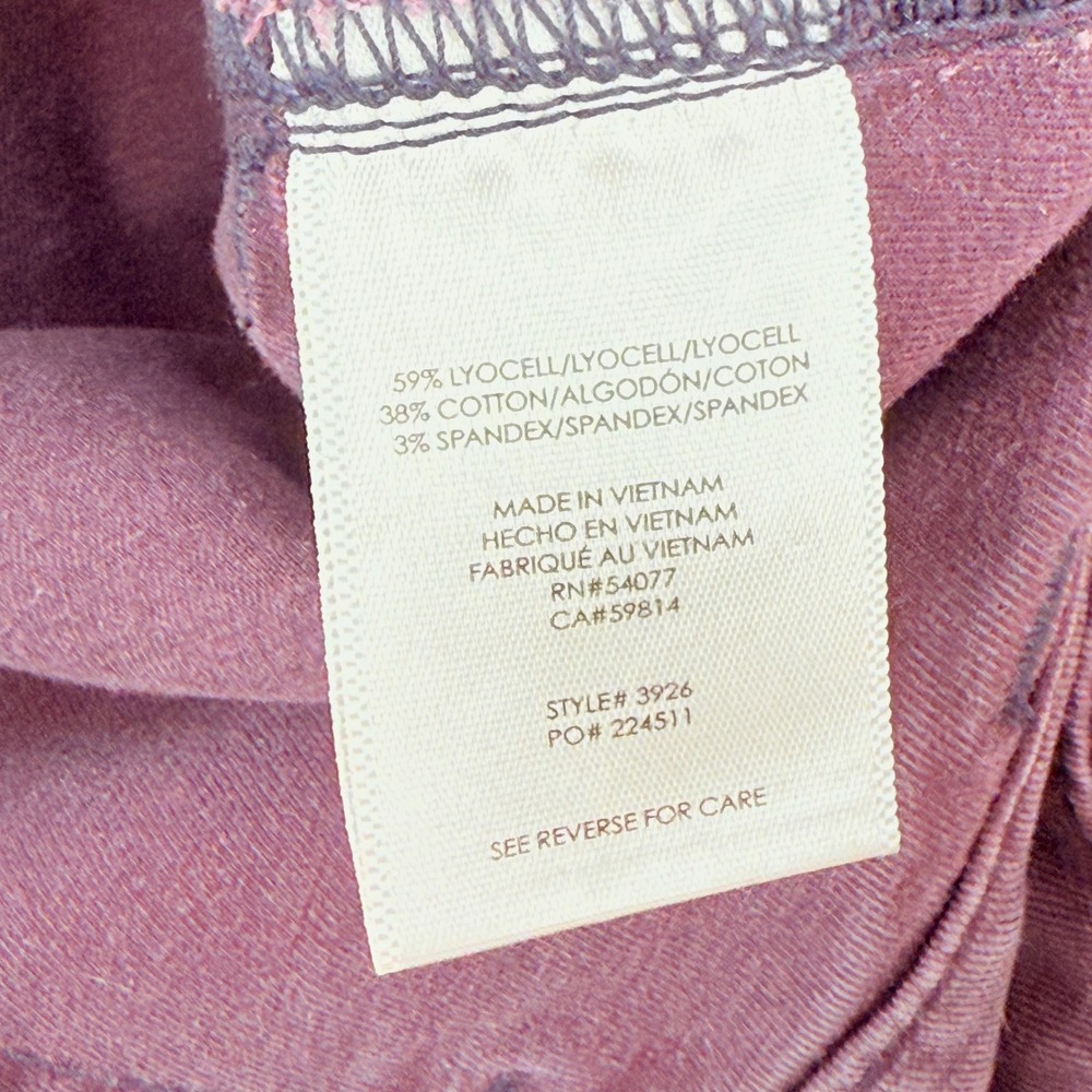 cAbi The‎ Carpenter Pants 3926 Deep Plum Purple Stretch Straight Women Sz 4 - Picture 7 of 10